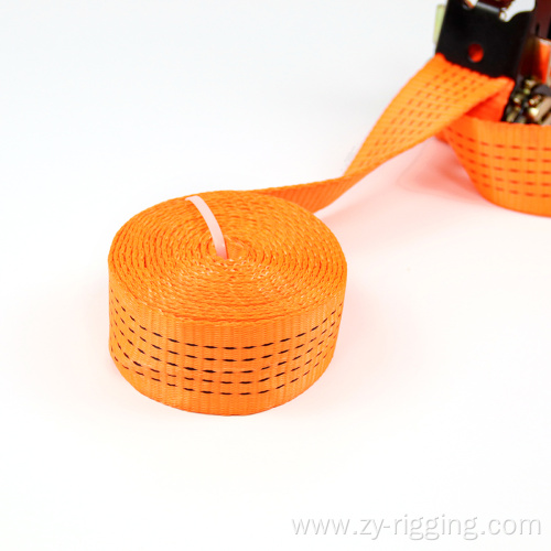 New Original orange Flat Hook Ratchet Strap